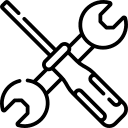 Screwdriver and wrench icon