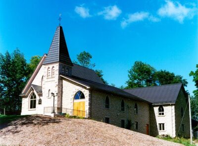 Church with a Hy-Grade Steel Roof in Black