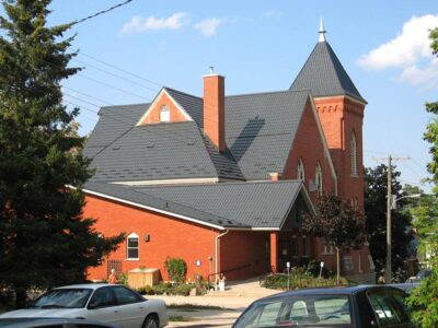 Church with a Hy-Grade Steel Roof in Slate Grey