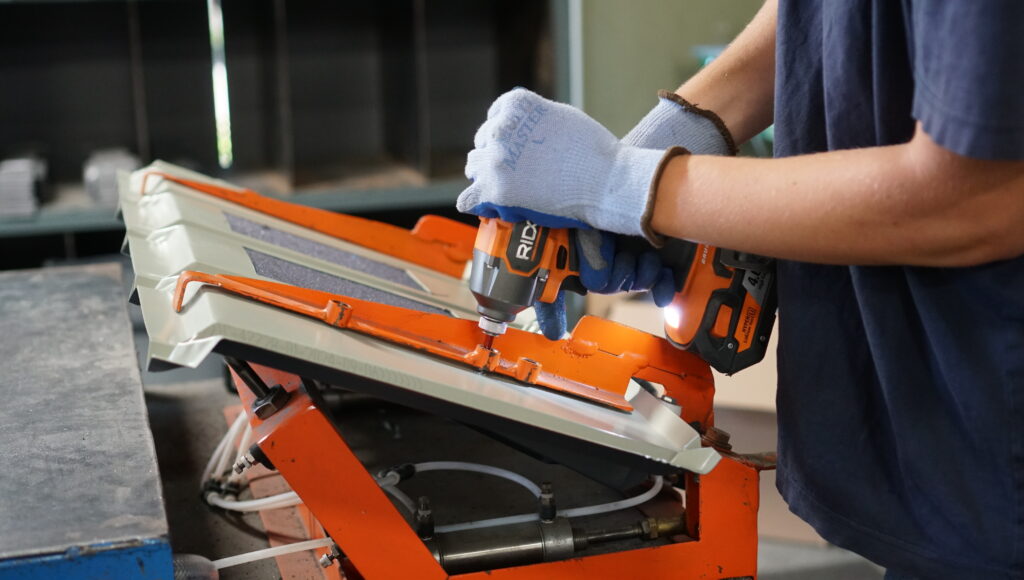 Debunking Steel Roof myths starts in the manufacturing process. All our tiles are sheared or bent to avoid exposing the steel to oxygen.
