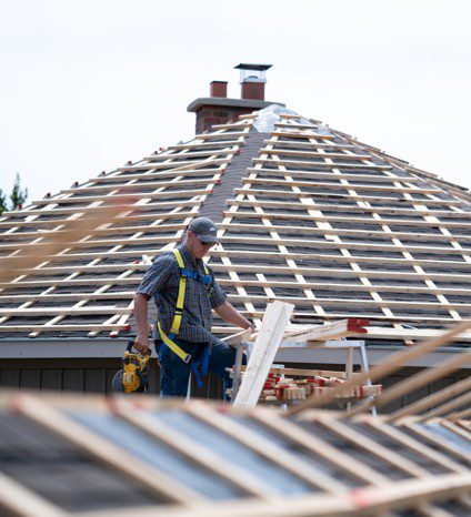 A Hy-Grade Trained Roofing Sub-Contractor At Work
